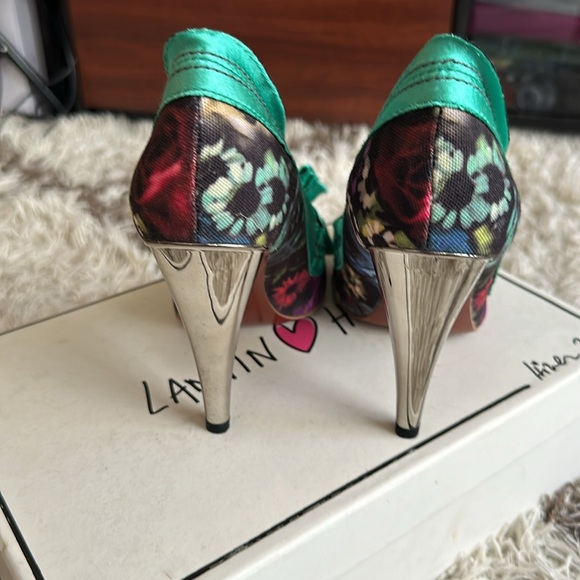 Lanvin x hm floral heels size US7 - Picture 5 of 10